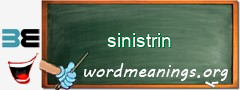 WordMeaning blackboard for sinistrin